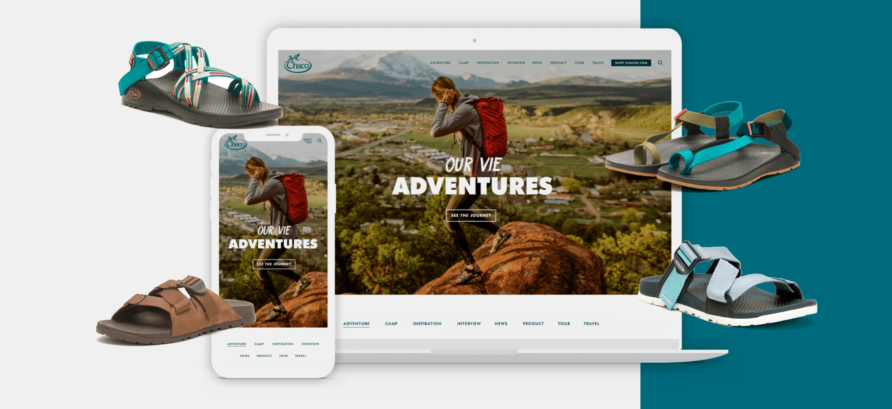 Chaco Footwear Blog - responsive design
